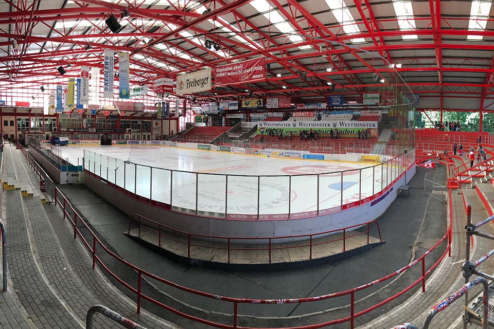 Das Eisstadion in Crimmitschau.