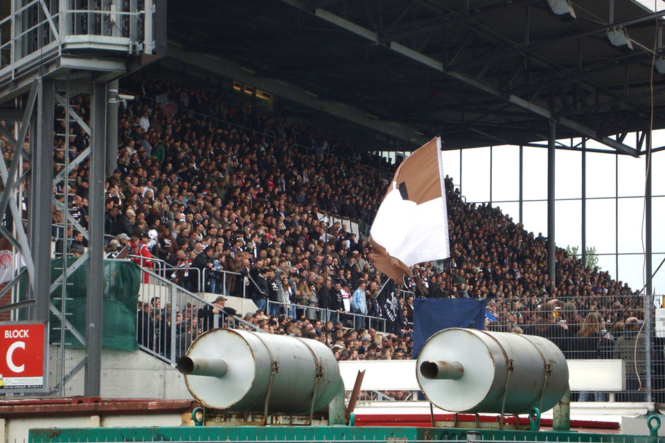 Das Millerntor-Stadion, Heimsttte von Zweitligist FC St. Pauli.