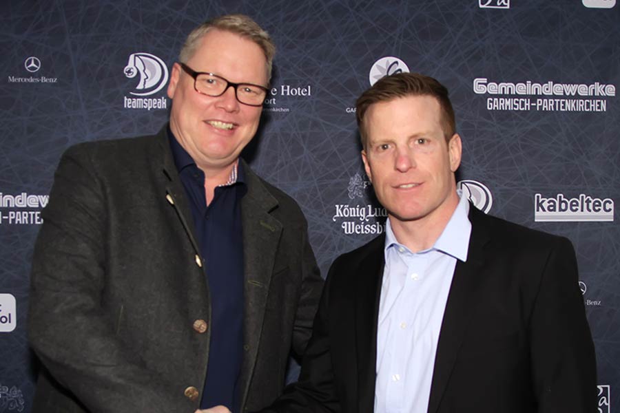 SCR Gesch�ftsf�hrer Ralph Bader und Tim Regan.