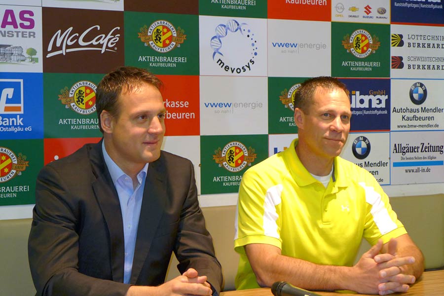 Pressekonferenz mit Mike Muller.