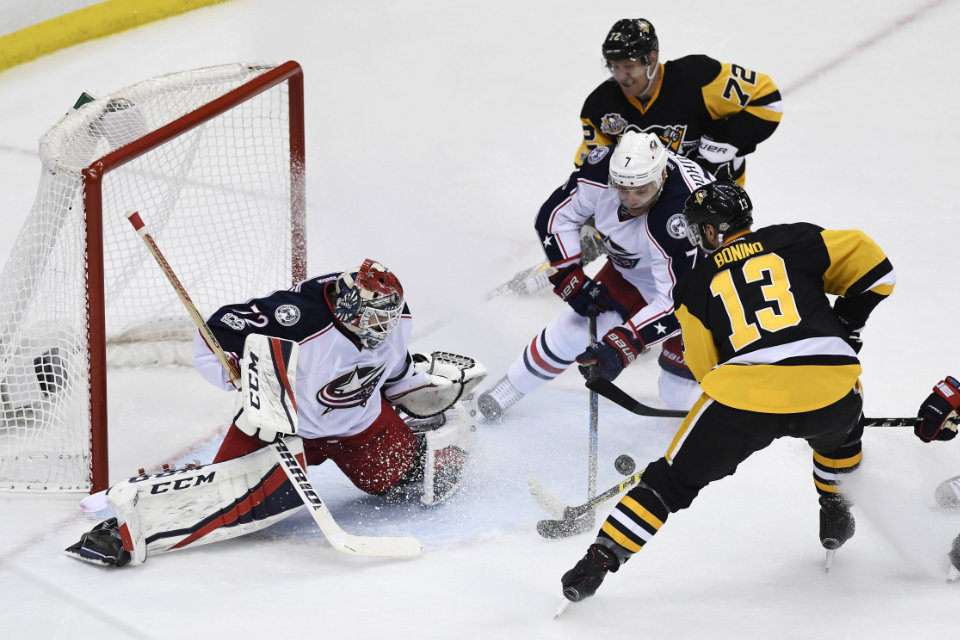 Torchance für Pittsburghs Bonino. Torchance für Pittsburghs Bonino.