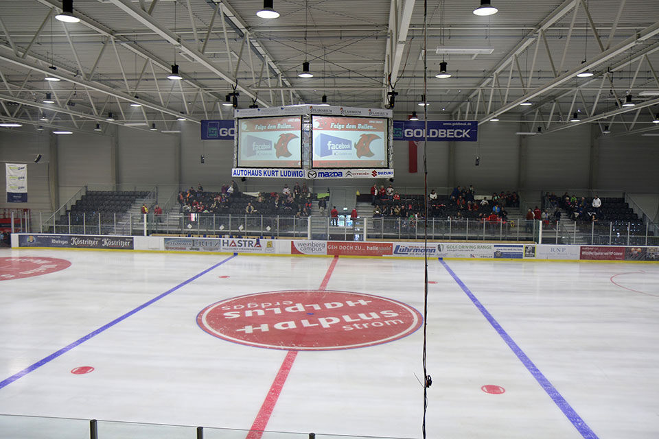 Die Arena in Halle.