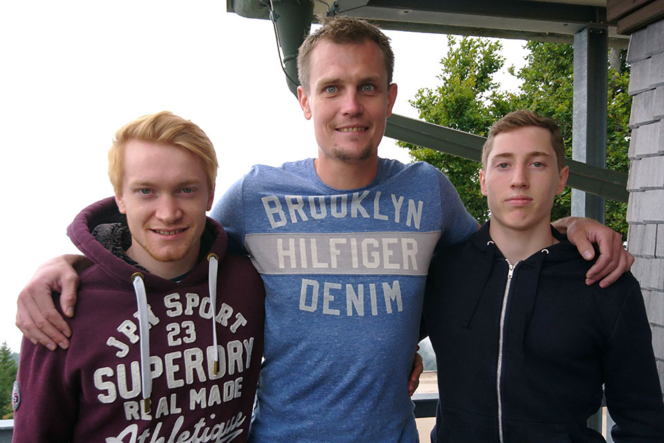 Constantin Haas, Miroslav Hanuljak und Leon Meder. Constantin Haas, Miroslav Hanuljak und Leon Meder.