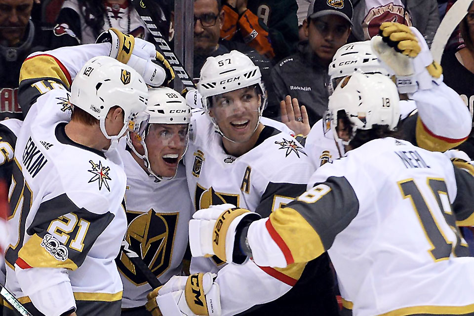 Dritter Sieg im dritten Spiel für die Vegas Golden Knights. Dritter Sieg im dritten Spiel für die Vegas Golden Knights.