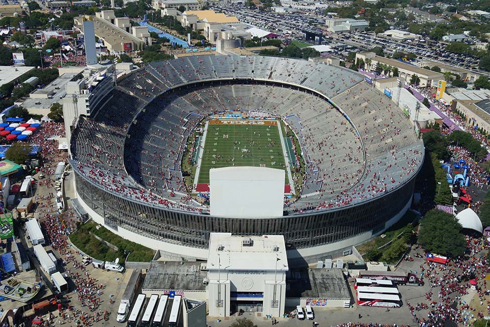 Das Cotton Bowl Stadion in Dallas.