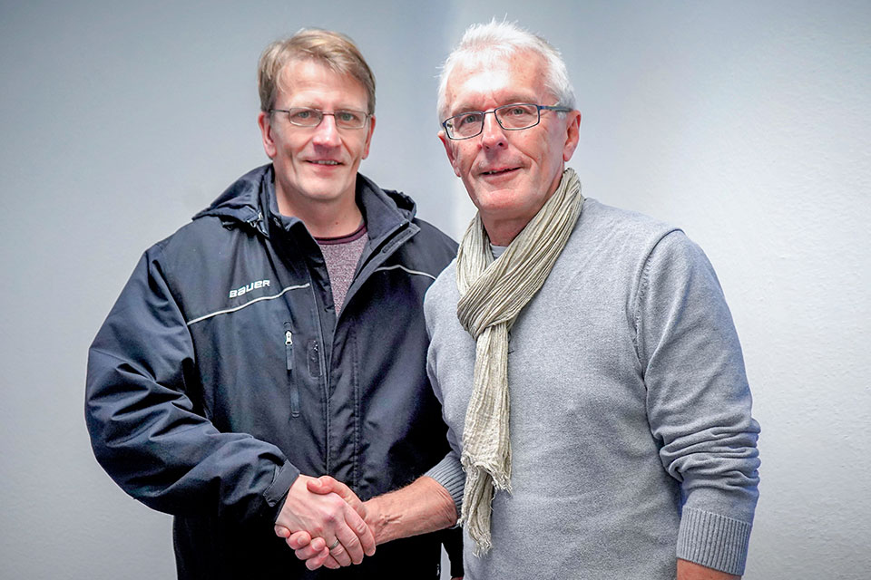 Petri Kujala und Matthias Wendel.
