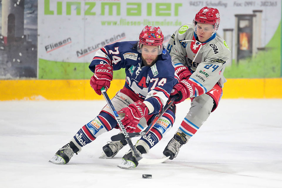 Spielszene Deggendorf gegen Selb. Spielszene Deggendorf gegen Selb.