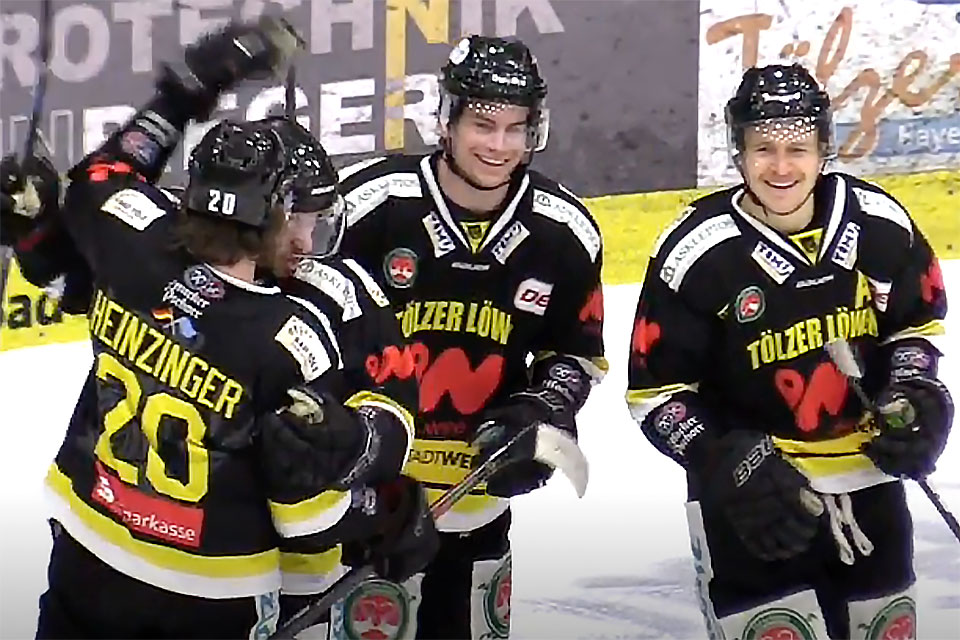 Die T�lzer L�wen feierten einen 5:2-Sieg gegen Landshut.