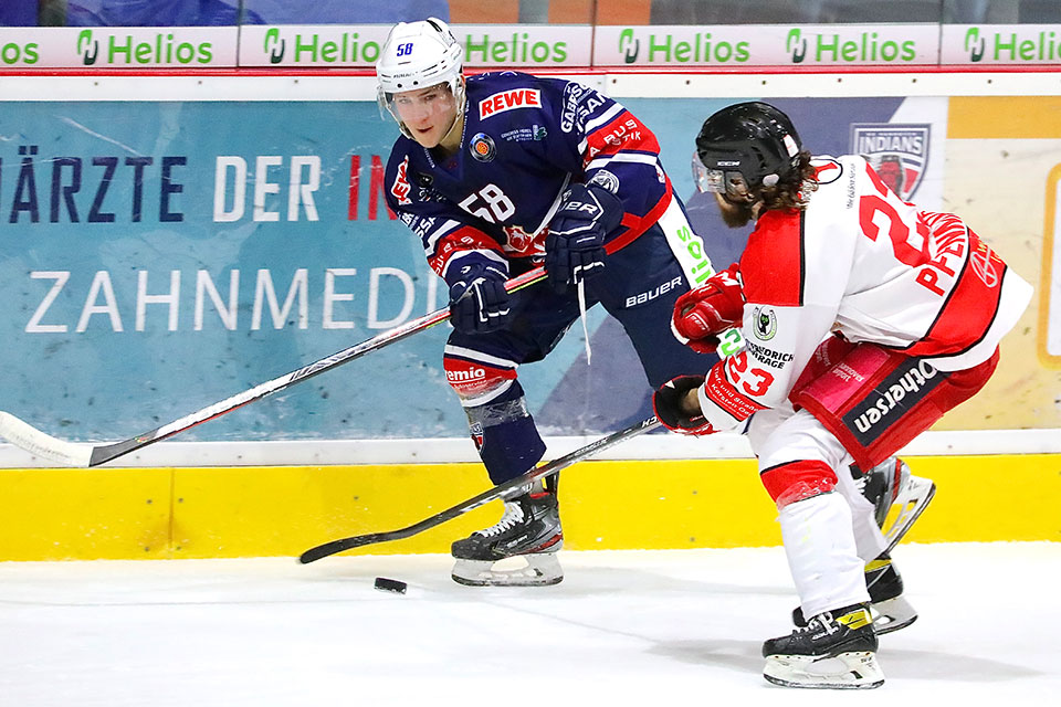 Spielszene Indians gegen Scorpions. Spielszene Indians gegen Scorpions.