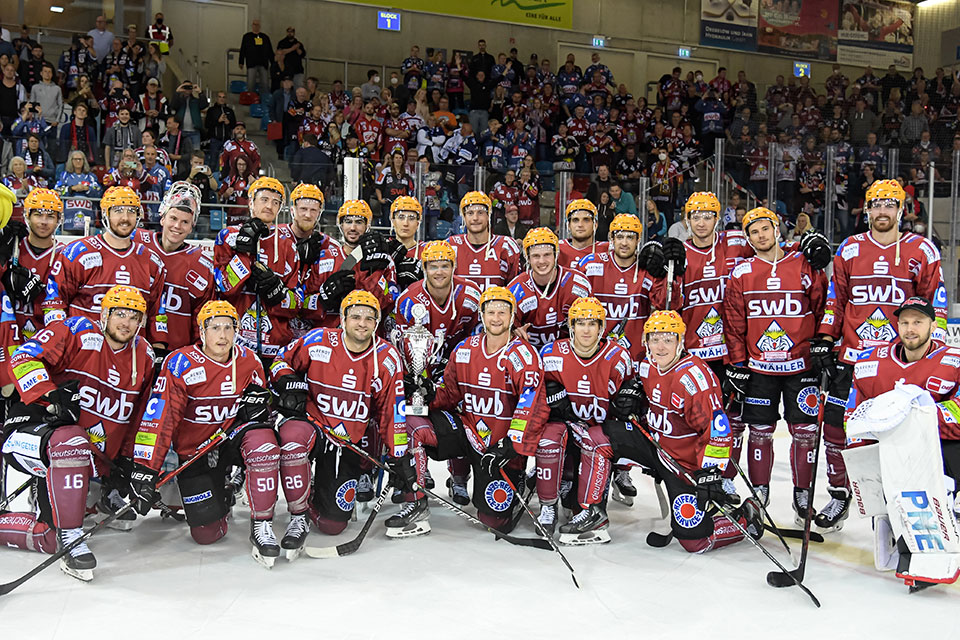 Das Siegerfoto der Fischtown Pinguins.