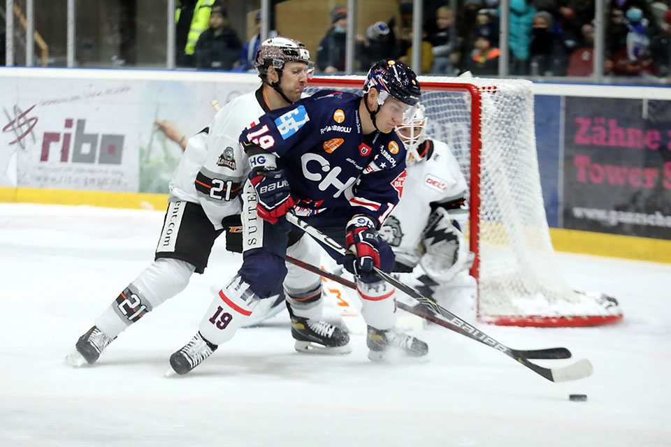 Spielszene Ravensburg gegen Frankfurt.