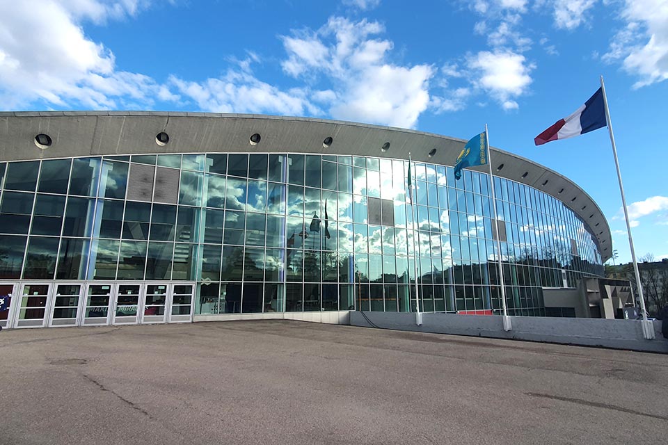 Die Eishalle in Helsinki.