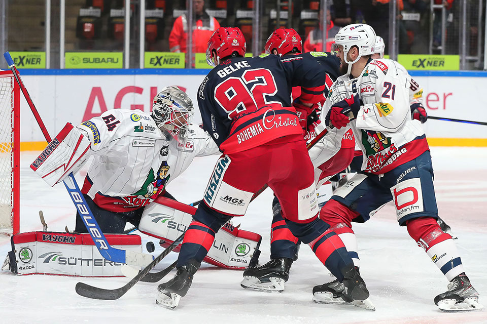 Spielszene Selb gegen Freiburg.