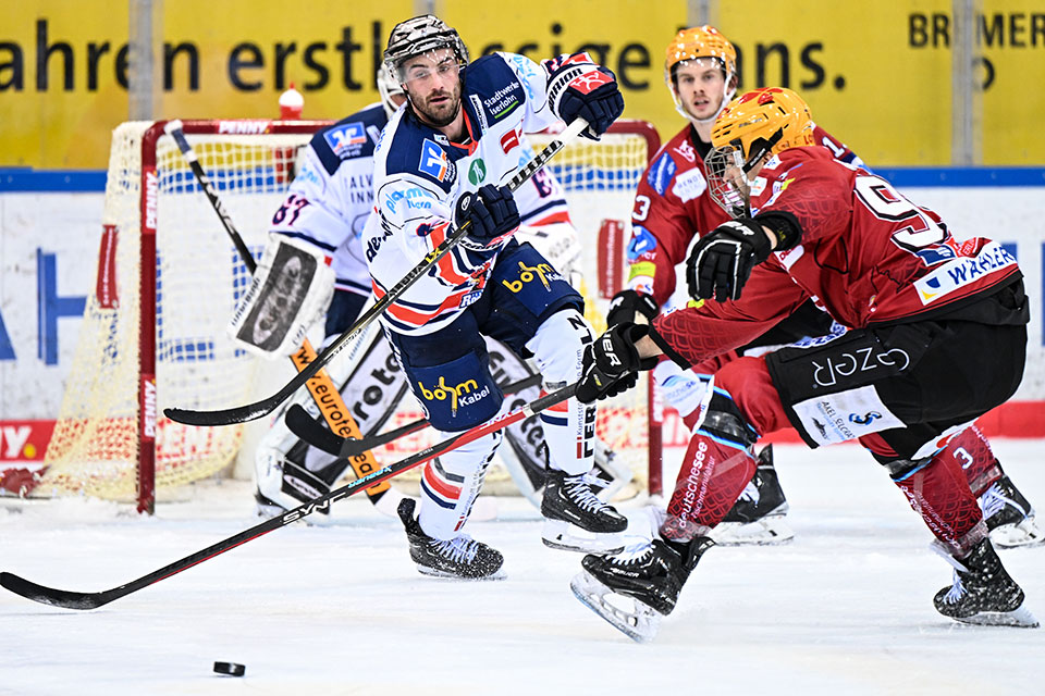 Spielszene Bremerhaven gegen Iserlohn.