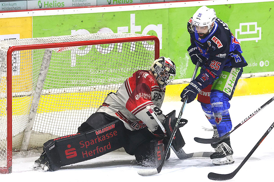 Spielszene Hannover Indians gegen Herford.