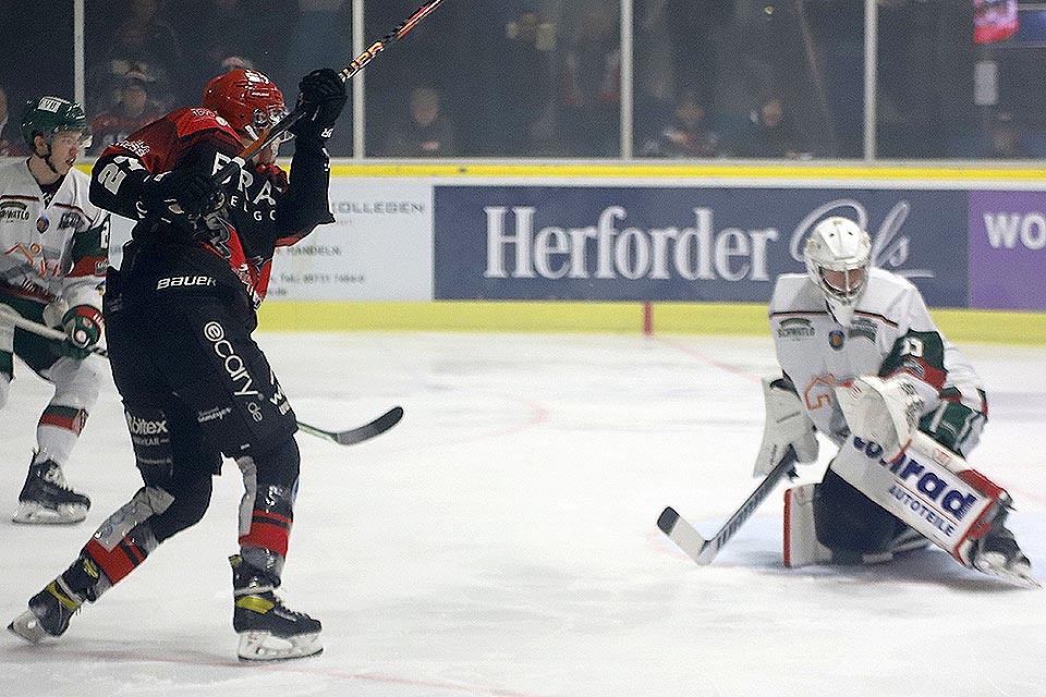 Spielszene Herford gegen Herne.