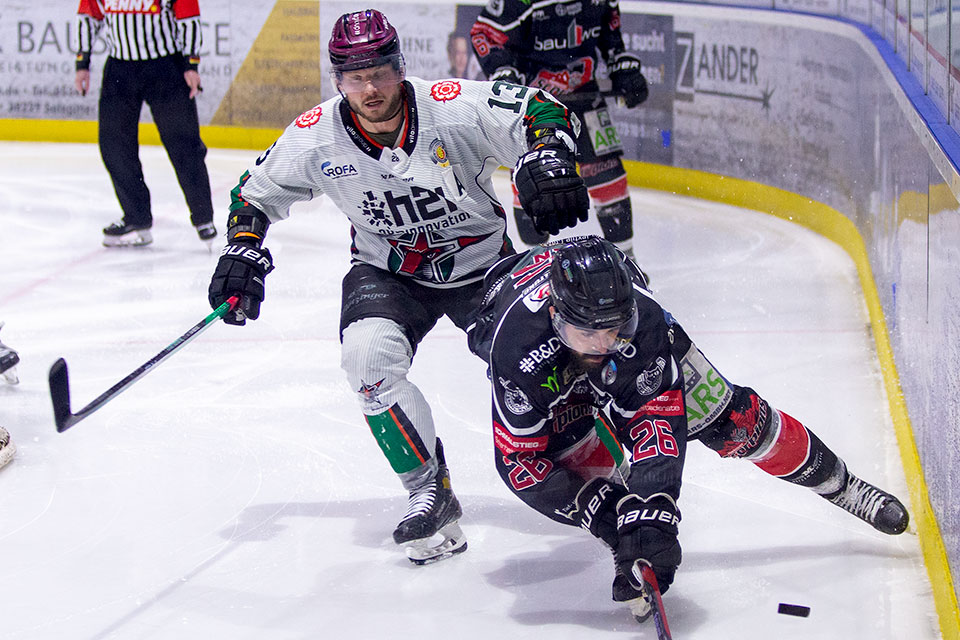 Spielszene Scorpions gegen Rosenheim.