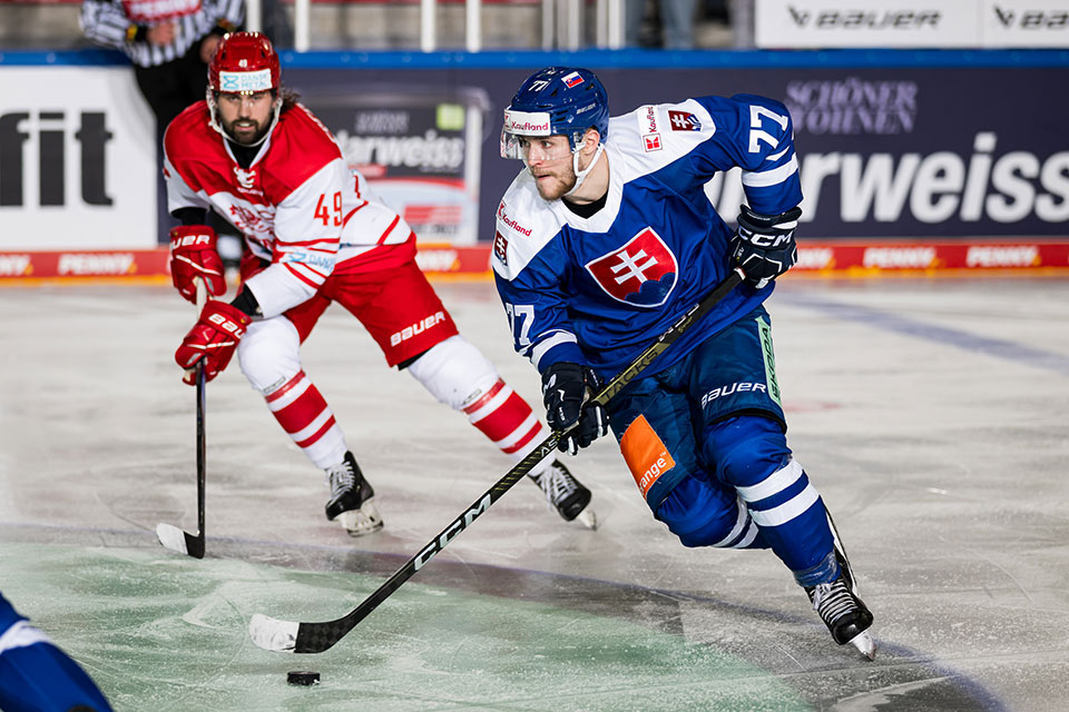 Martin Fasko-Rudas von Team Slowakei beim Spiel gegen Dnemark.