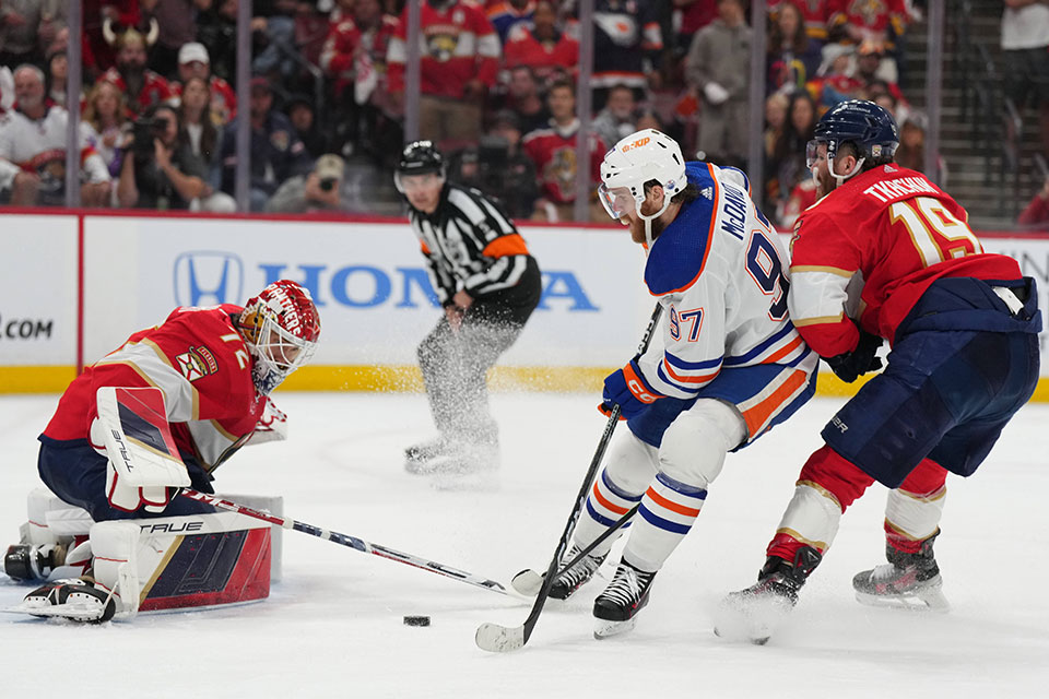 Torchance fr Edmontons McDavid.