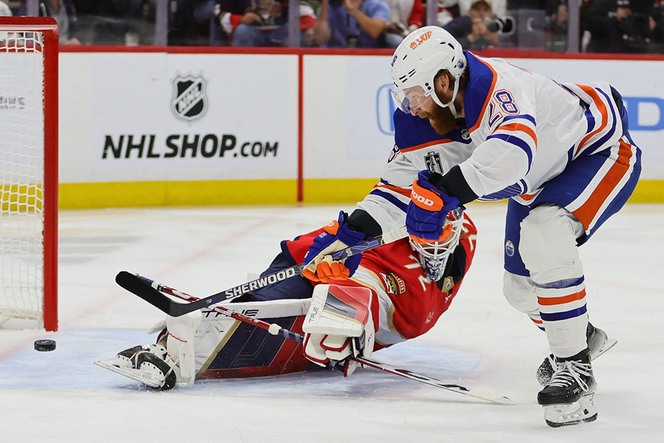 Connor Brown trifft in Unterzahl zum 1:0.