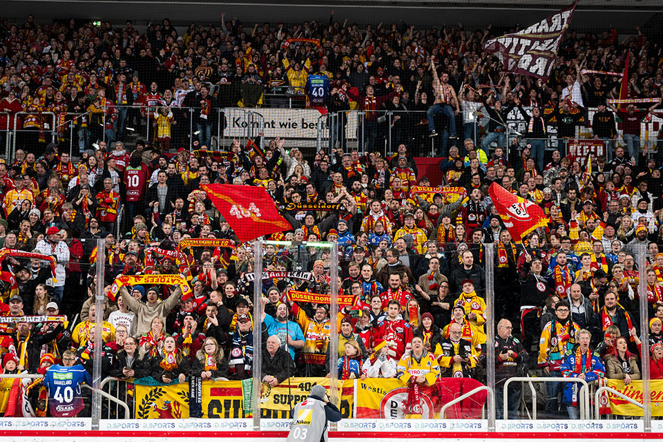 Derbyfieber bei den DEG-Fans. Derbyfieber bei den DEG-Fans.