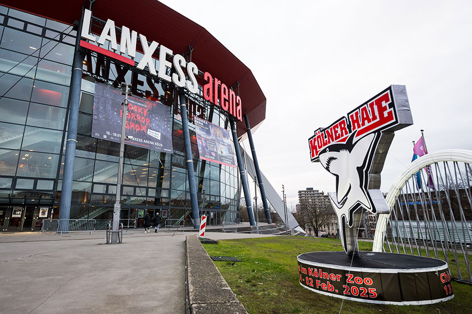 Die Lanxess-Arena in Kln ist der Spielort fr das vierte Finalspiel der DEL-Playoffs.