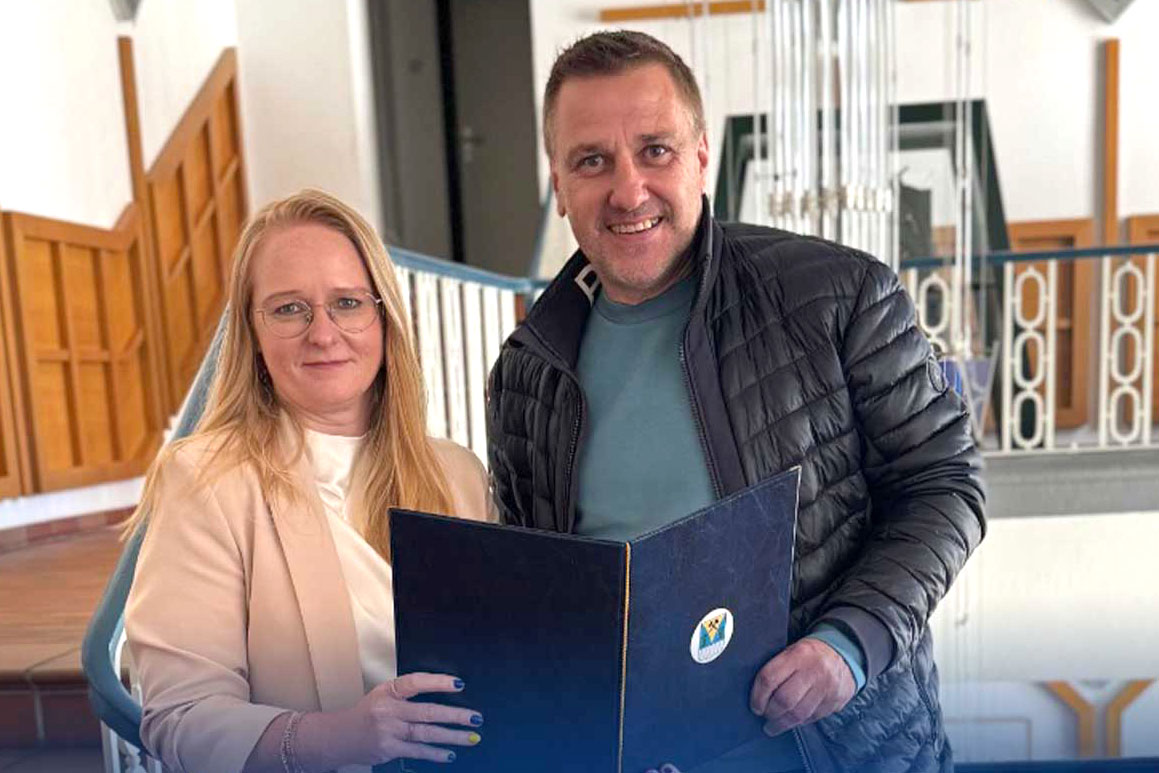 Katja Dietrich und Dirk Rohrbach.