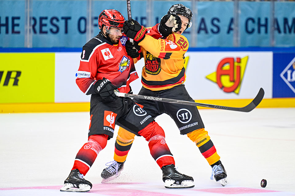 Spielszene Bremerhaven gegen Lulea.