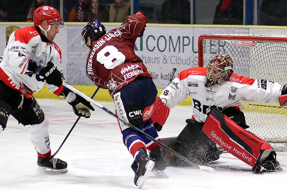 Spielszene Hamm gegen Herford.
