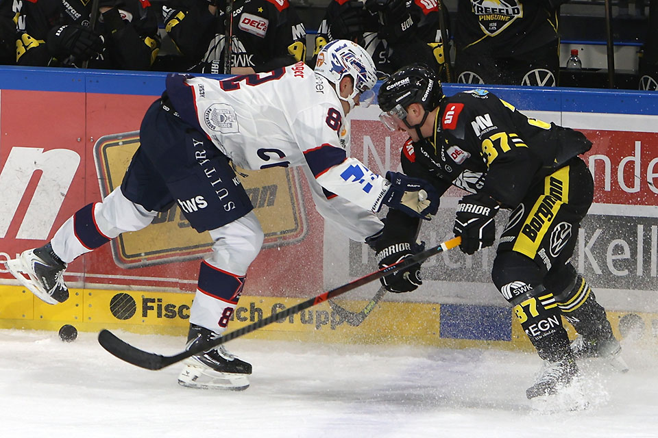 Spielszene Krefeld gegen Ravensburg.