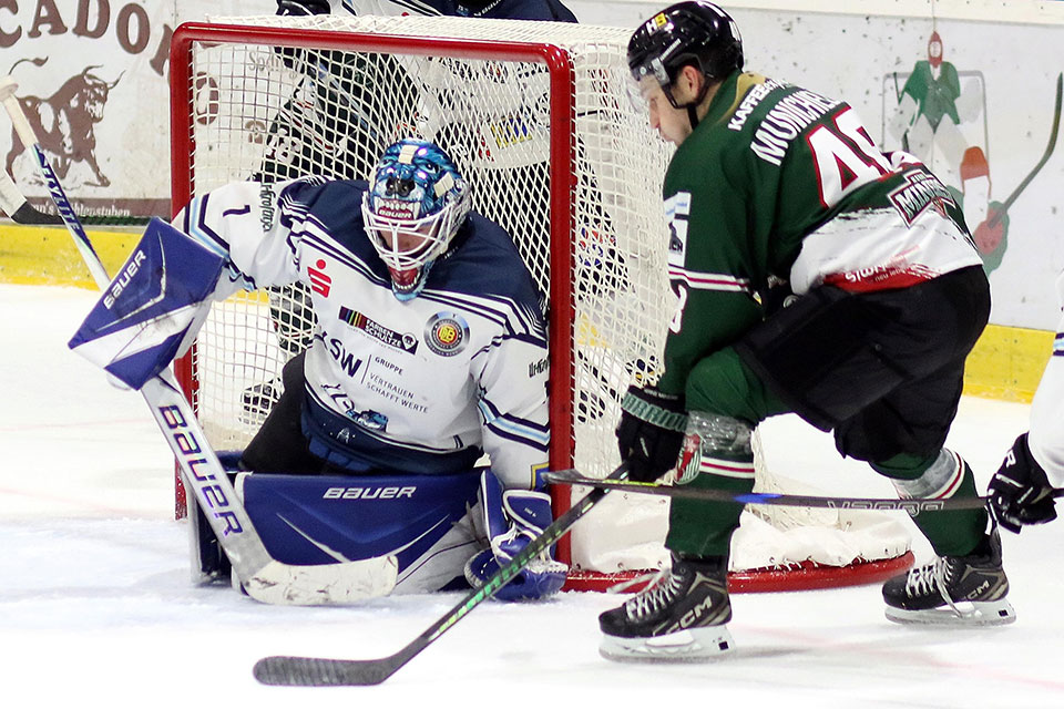 Spielszene Herne gegen Leipzig.