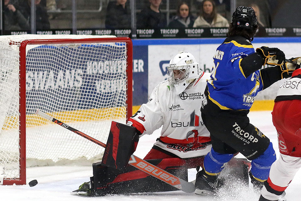 Spielszene Tilburg gegen Hannover Scorpions.