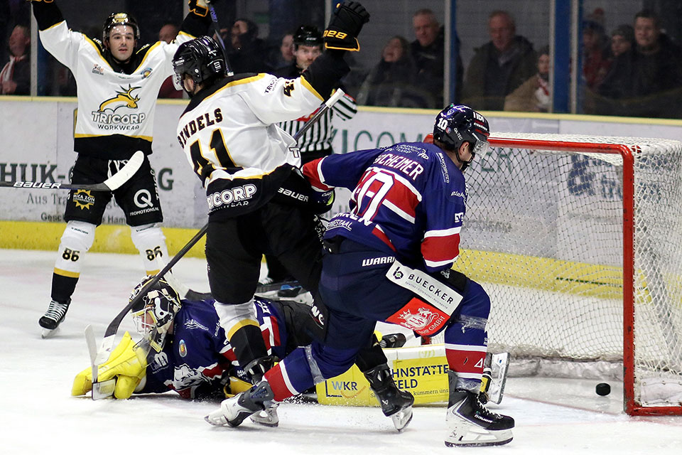 Spielszene Hamm gegen Tilburg.