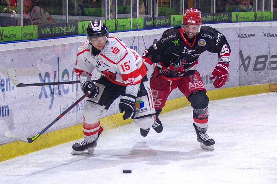 Spielszene Hannover Scorpions gegen Halle.