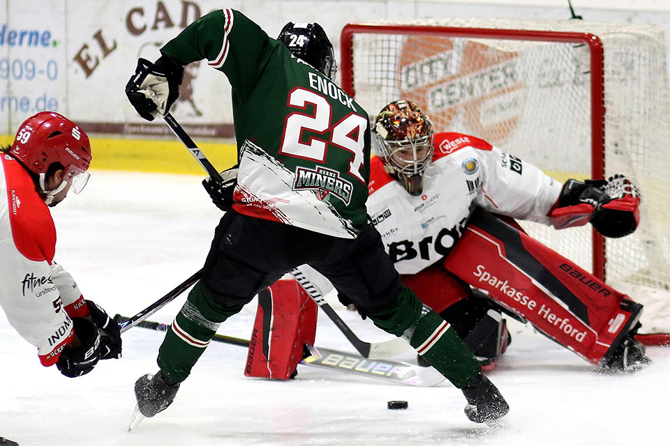 Spielszene Herne gegen Herford.