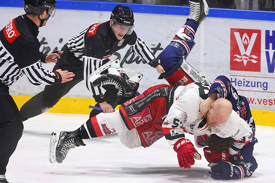 Spielszene Hannover Indians gegen Hannover Scorpions.