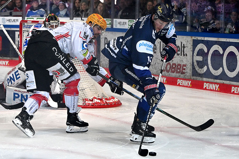 Spielszene Iserlohn gegen Bremerhaven.