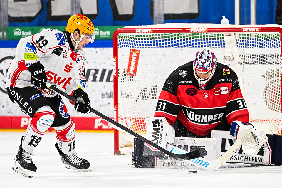 Spielszene N�rnberg gegen Bremerhaven.