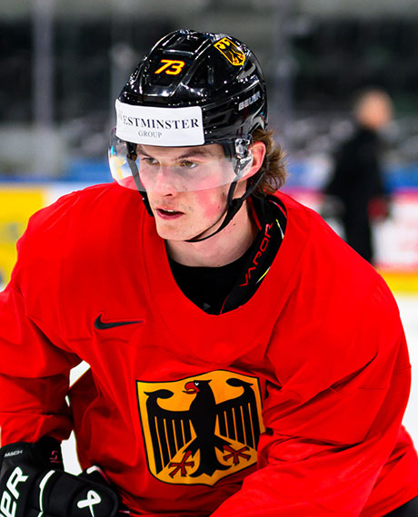 Lukas Reichel beim Training in Z�rich.