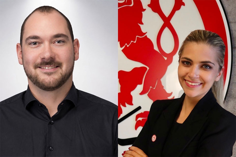 Maximilian Berger und Jasmin Zwetz.